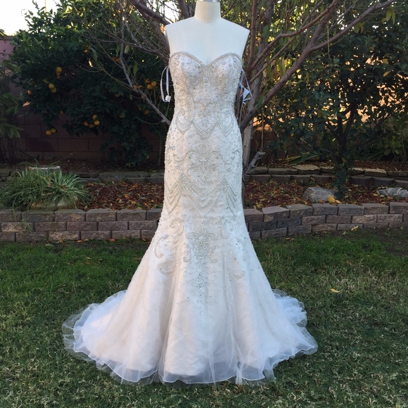 Kitty Chen Couture Fully Beaded Wedding Dress - Picture 4 of 6